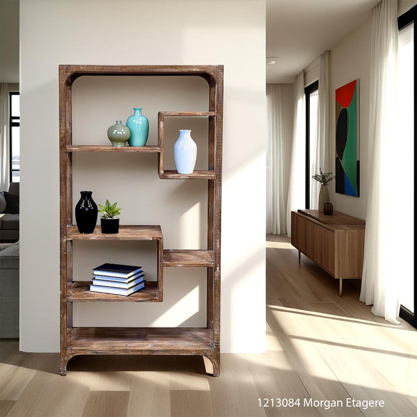 Morgan Etagere-Blue Hand Home