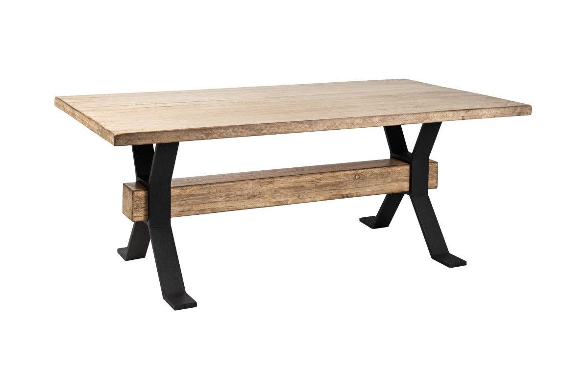 Missoula 90" Dining Table - Iron / Reclaimed Pine-Blue Hand Home