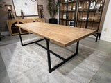 Evie 96" Rect Dining Table - Iron / Reclaimed Pine-Blue Hand Home