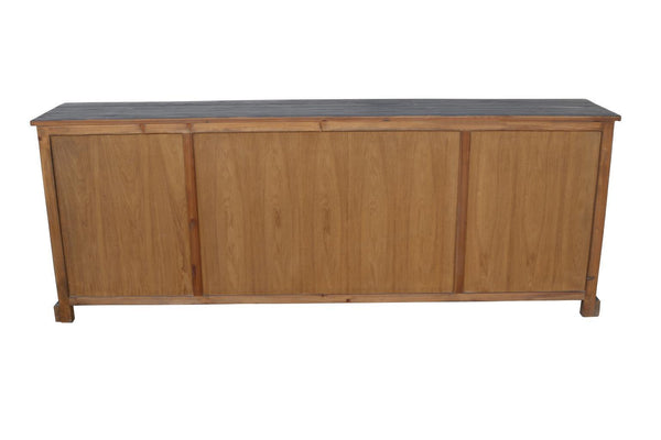 Evanston Long Cabinet Black-Blue Hand Home