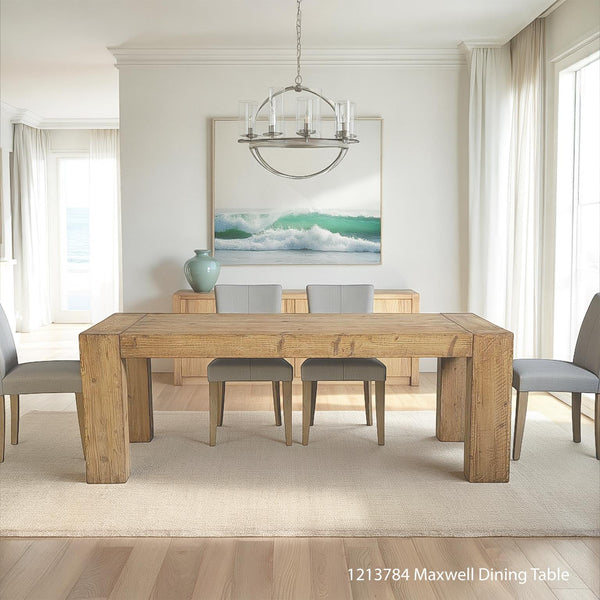 Maxwell 84" Rect Dining Table-Blue Hand Home