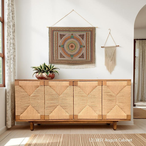 August Cabinet-Blue Hand Home