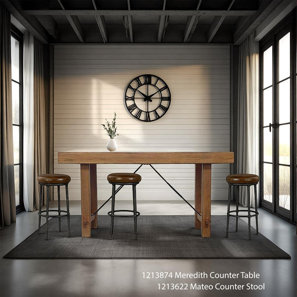Meredith 72" Rect Counter Table-Blue Hand Home