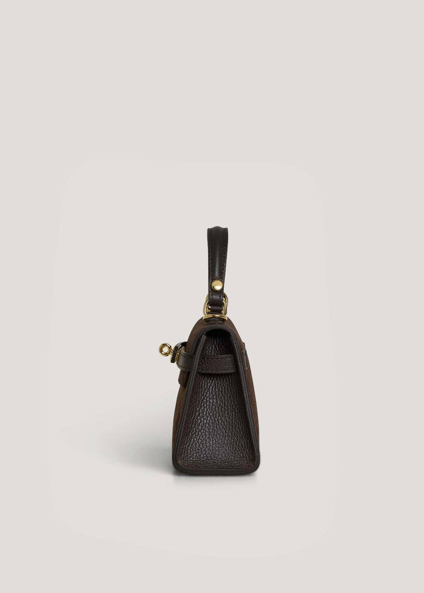 Genuine Suede Handbag With Adjustable Shoulder Strap