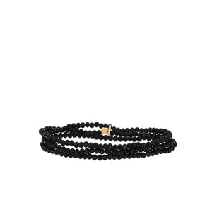 Mini stretch crystal beaded wrap bracelet-Blue Hand Home