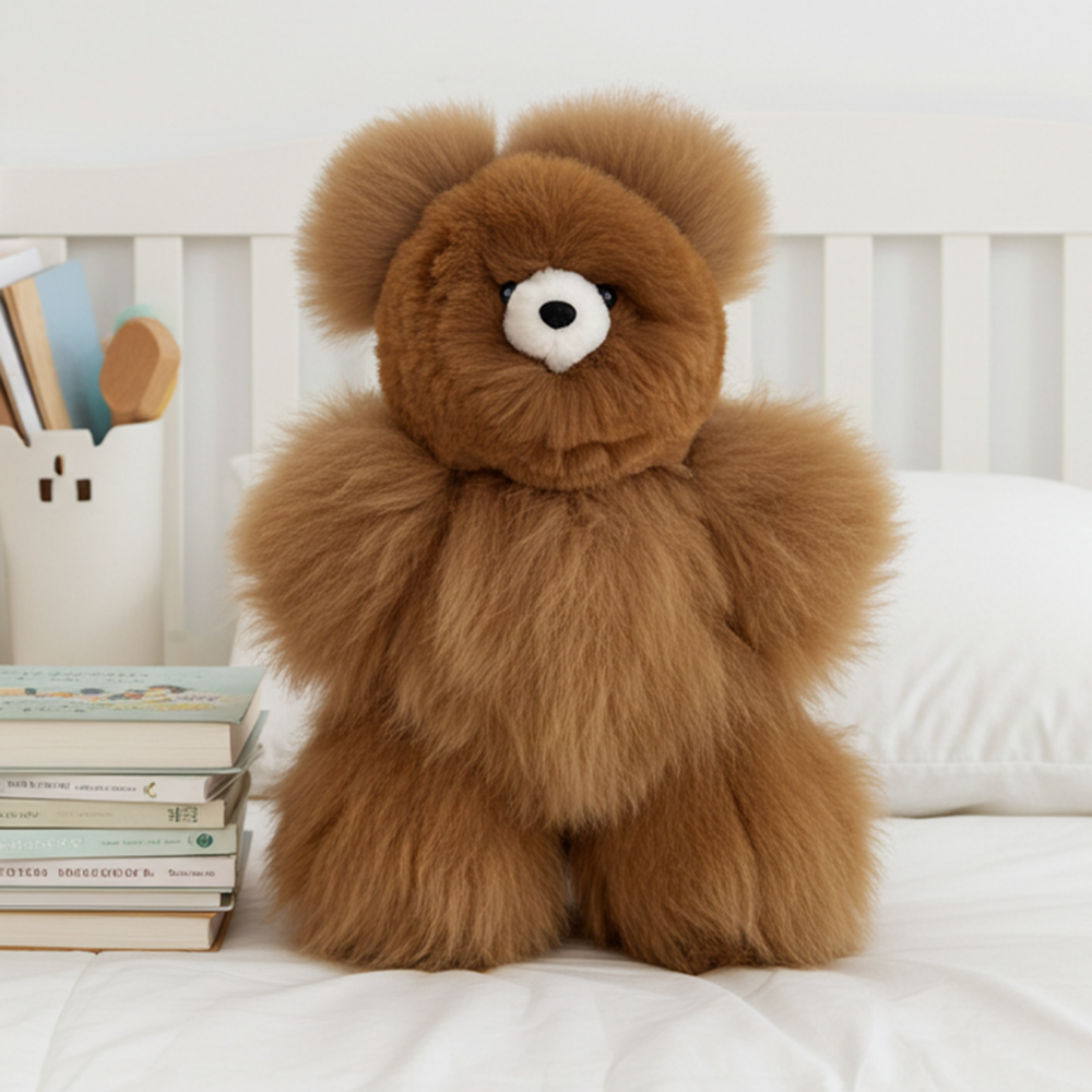 21" Large Alpaca Stuffed Animal - Bear-Blue Hand Home