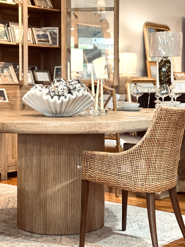 Column Round Dining Table - 60"/Nat