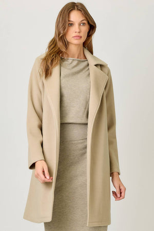 60745 Lapel Collar Robe Coat-Blue Hand Home