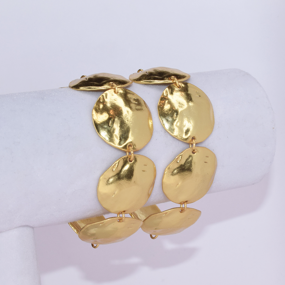 Shell Coin Layered Bracelet-Blue Hand Home