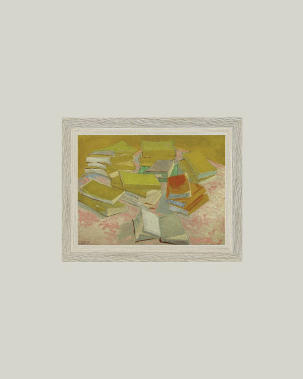Piles of French Novels-Blue Hand Home