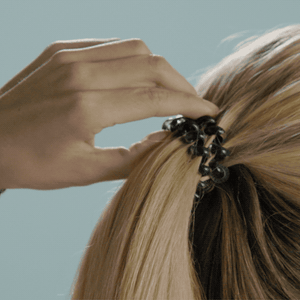 Spiral Hair Coils | Small | Jet Black Hair Ties-Blue Hand Home