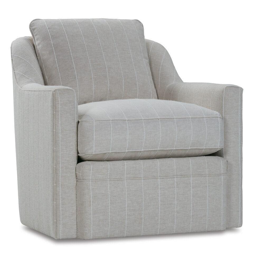 Hollins Express Swivel Chair-Blue Hand Home