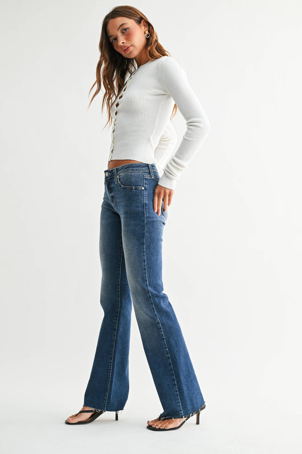 Mid Rise Bootcut - Medium Denim - Bp498j