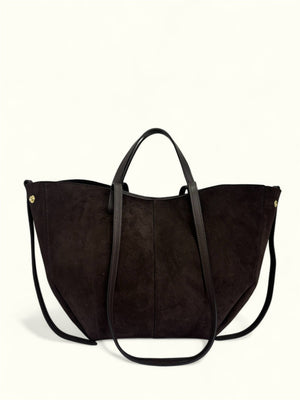 Handcrafted Italian Suede Leather Bag Made In Italy