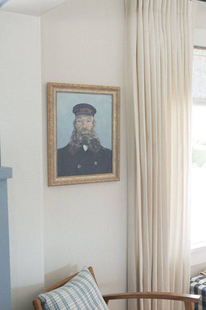 Portrait of a Postman Framed Antique Art-Blue Hand Home