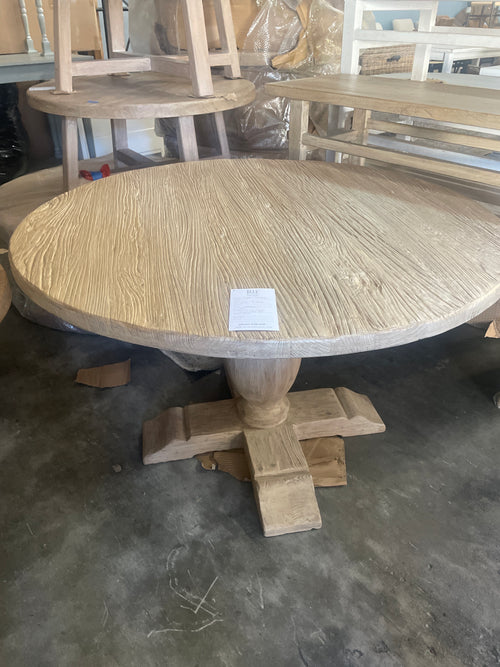 Demi Pedastal Dining Table-Blue Hand Home