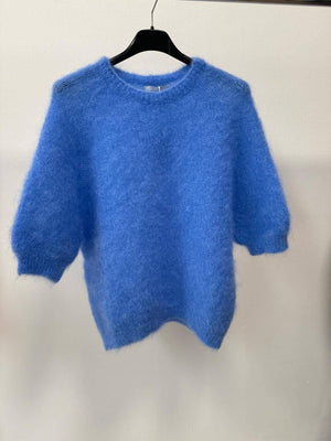 80% kid mohair sweater 3011: Ciel-Blue Hand Home