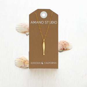 Fish Necklace-Blue Hand Home