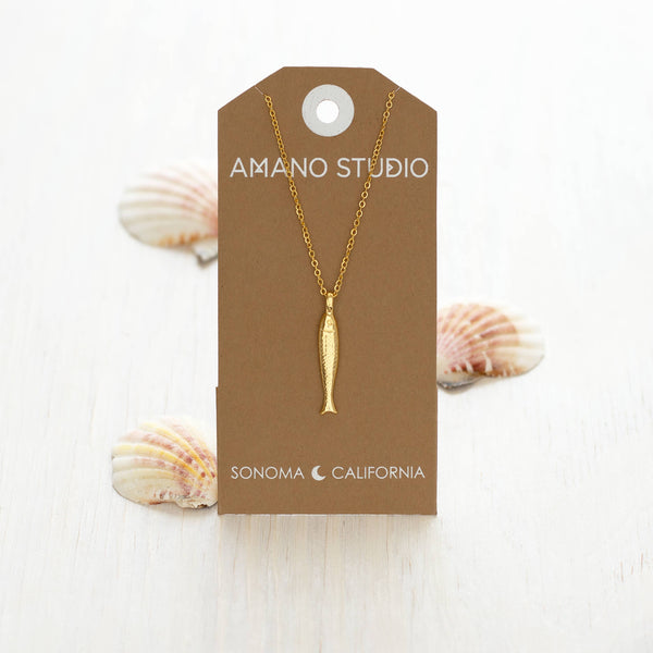 Fish Necklace-Blue Hand Home
