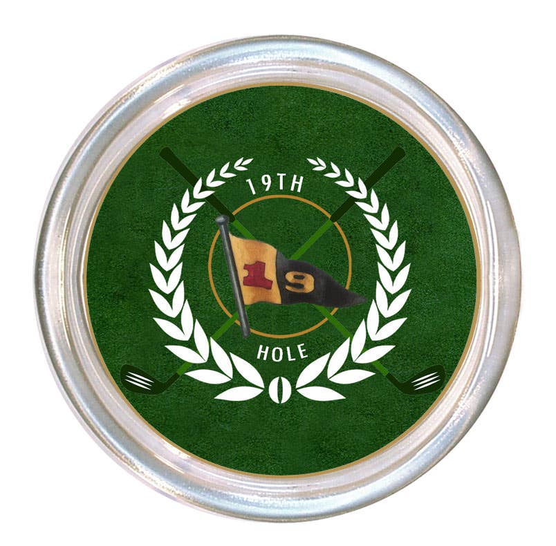C8934-19th Hole Golf Coaster-Blue Hand Home