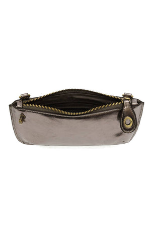 Liquid Metal Mini Crossbody Wristlet Clutch-Blue Hand Home