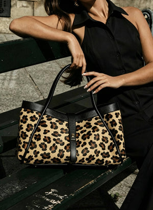 Limited Edition Genuine Calf Hair & Togo Leather Bag