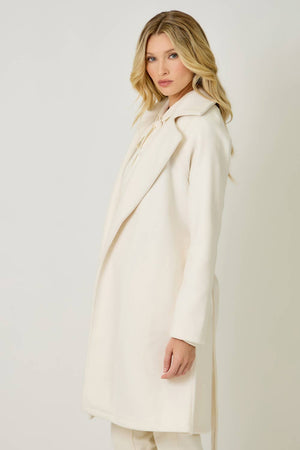 60745 Lapel Collar Robe Coat-Blue Hand Home