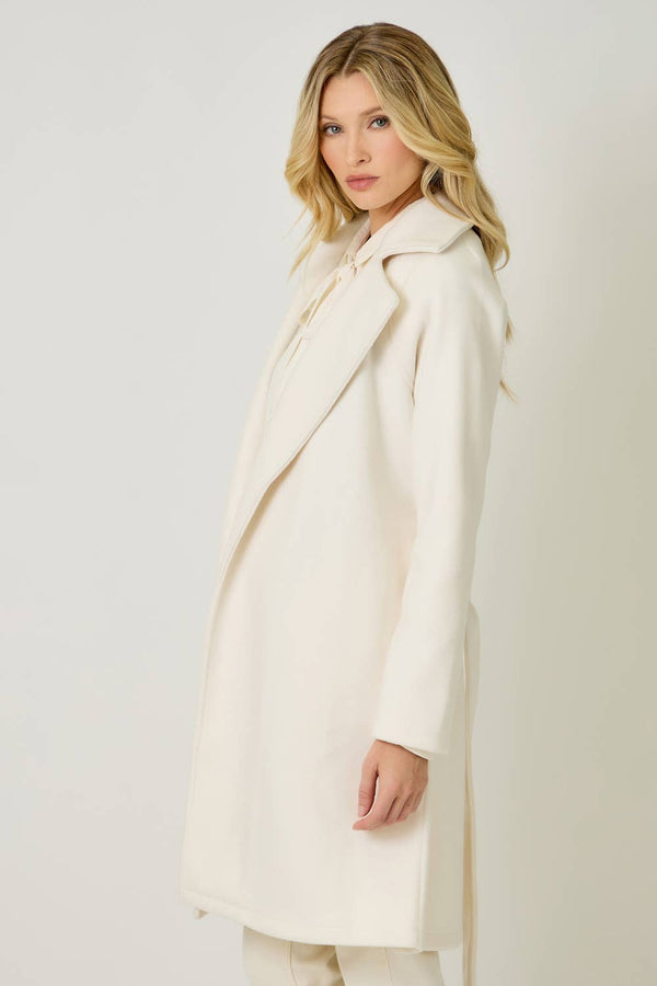 60745 Lapel Collar Robe Coat-Blue Hand Home