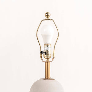 Monroe 25" Concrete & Iron Table Lamp-Blue Hand Home