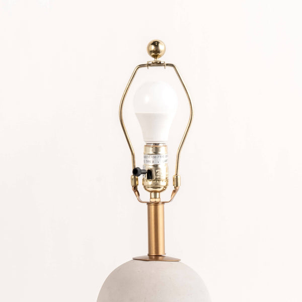 Monroe 25" Concrete & Iron Table Lamp-Blue Hand Home