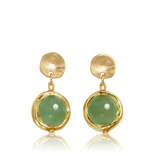 Coriandoli Earrings Colorful Beads - 24K Gold Plated