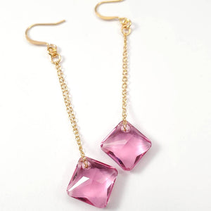 Rose Drop Earrings-Blue Hand Home