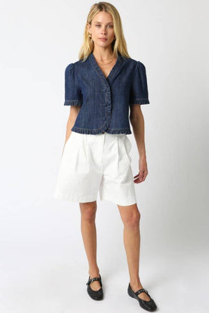 Isela Denim Shirt-Blue Hand Home