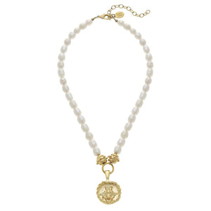 Parker Bee Pearl Necklace