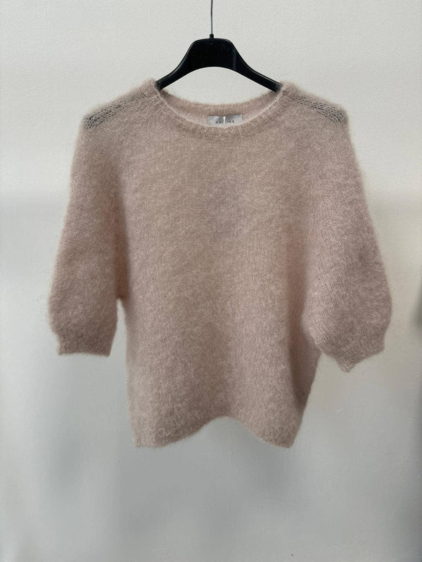 80% kid mohair sweater 3011: Rose bonbon-Blue Hand Home