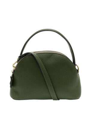 Larissa Double Zip Dome Crossbody-Blue Hand Home