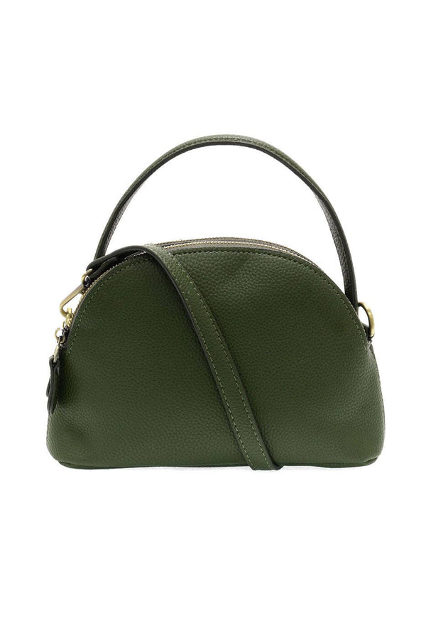 Larissa Double Zip Dome Crossbody-Blue Hand Home