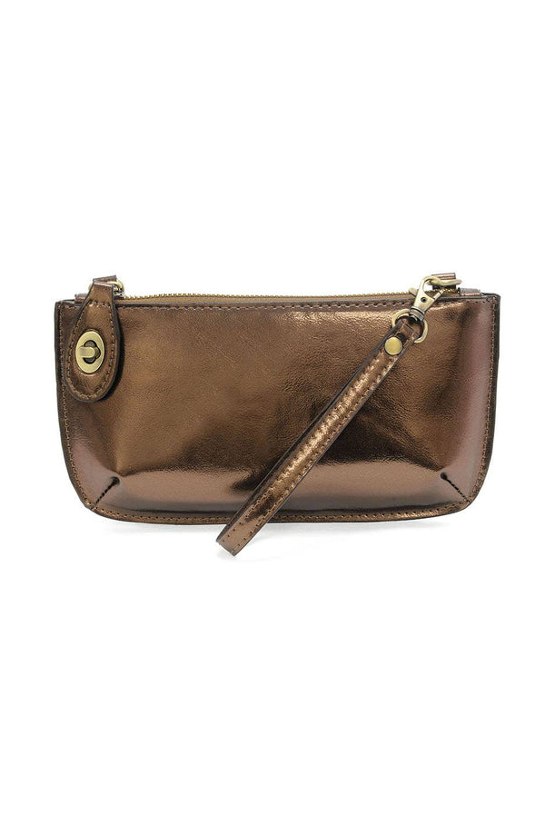 Liquid Metal Mini Crossbody Wristlet Clutch-Blue Hand Home