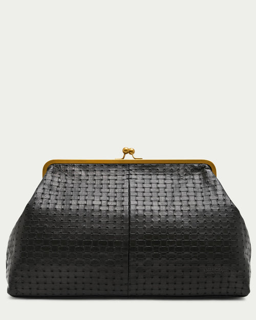 Grace Oversized Clutch-Blue Hand Home