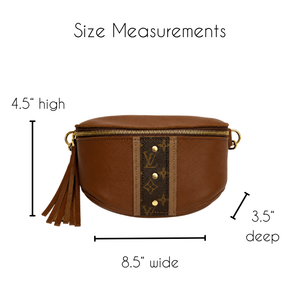 Britt Belt Bag In Sienna Leather | Upcycled Lv