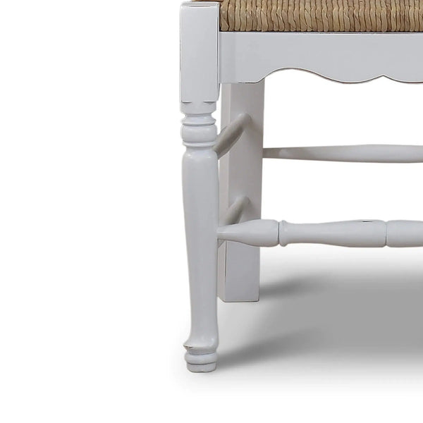 English Ladder-Back Dining Chair-Blue Hand Home