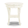 Bradley Round Side Table In White Harvest-Blue Hand Home