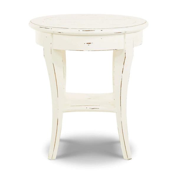 Bradley Round Side Table-Blue Hand Home
