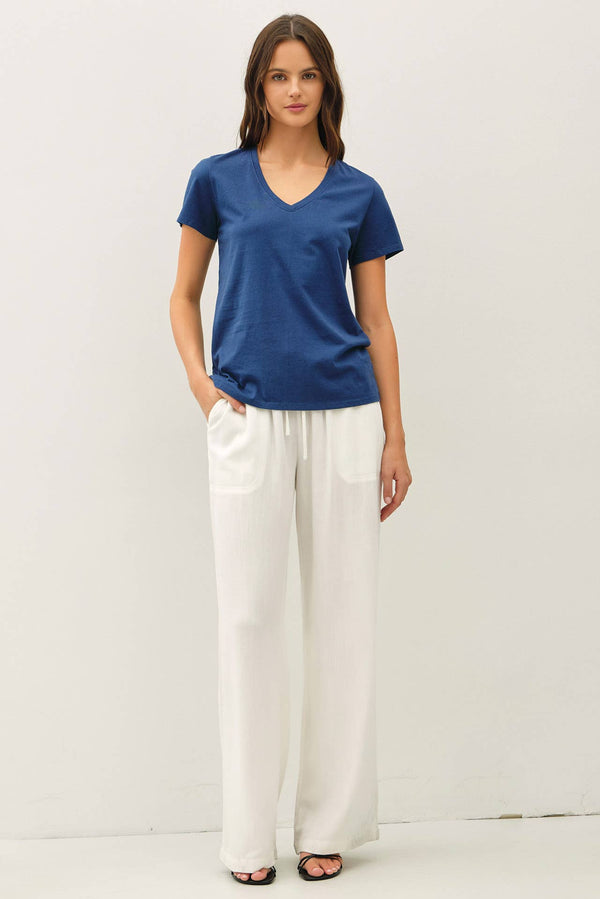 Cotton Jersey V-Neck T-Shirts