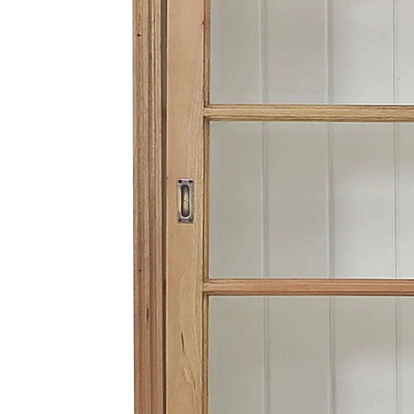 Hudson 99'' Bookcase w/ Sliding Doors-Blue Hand Home
