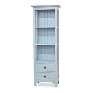 Aries 2 Drawer Bookcase In Ocean Blue-Blue Hand Home