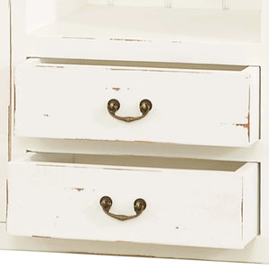 Aries Kitchen Cupboard 2 Drawer-Blue Hand Home