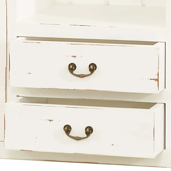 Aries Kitchen Cupboard 2 Drawer-Blue Hand Home