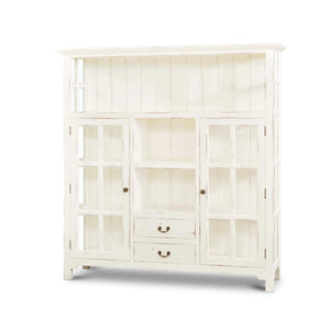 Aries Kitchen Cupboard 2 Drawer-Blue Hand Home