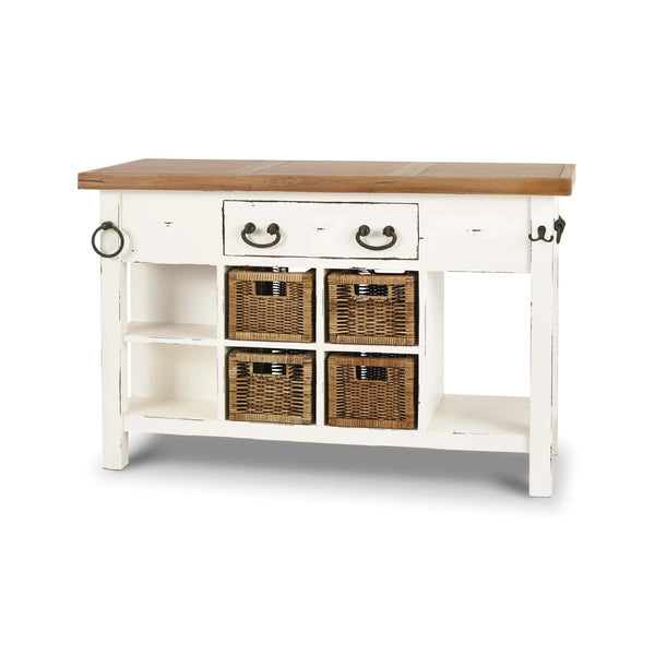Umbria Kitchen Island Small-Blue Hand Home